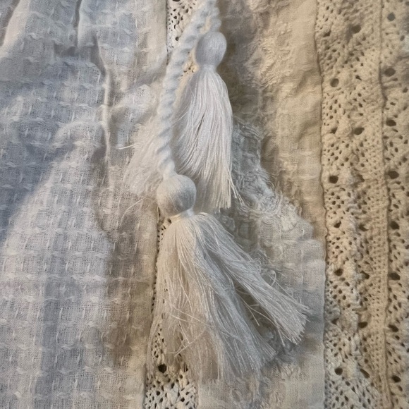 Lucky Brand White Sleeveless Boho Lace Tassel Top – 1X NWT - Picture 14 of 14